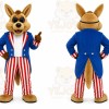 Brown Kangaroo Mascot Costume for Holiday Events