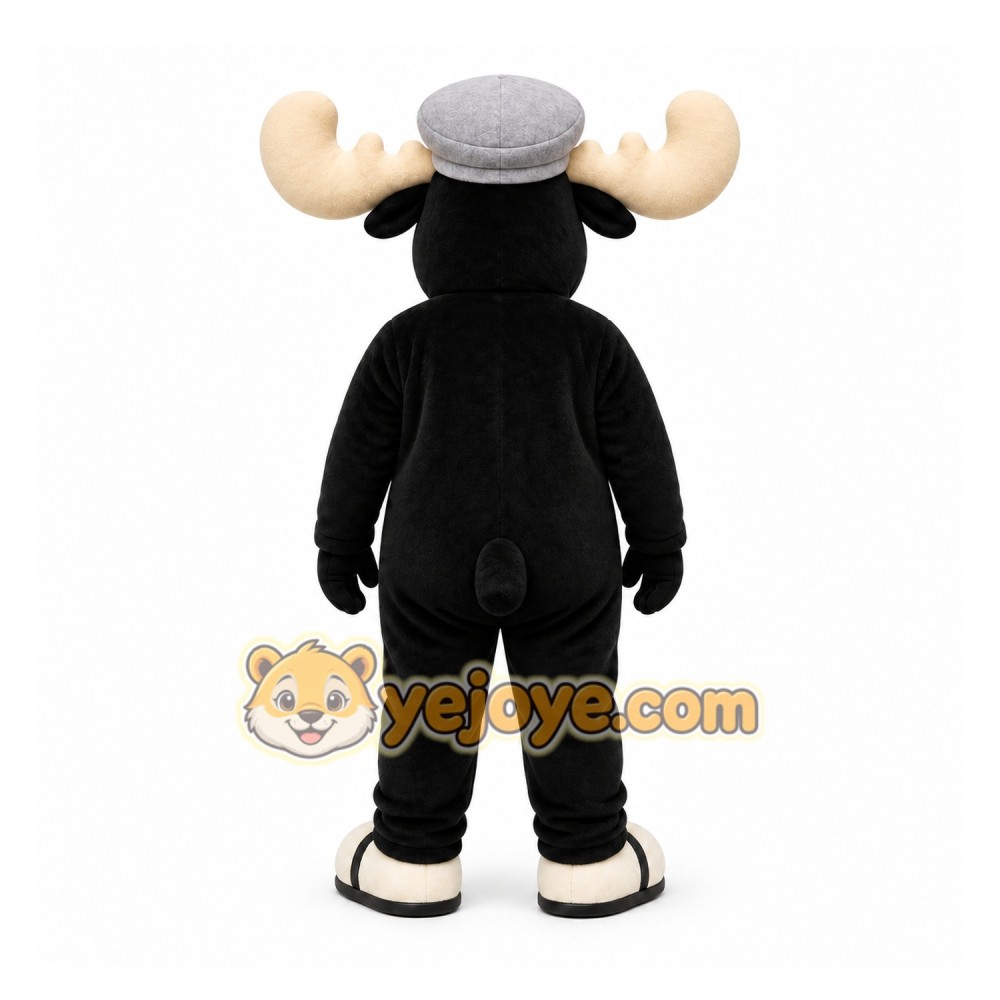Black Moose Mascot Costume for Events and Promotions Black Moose Mascot Costume for Events and Promotions