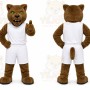 Brown Big Cat Mascot Costume for Sports Events