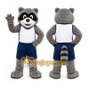 Gray Raccoon Mascot Costume for Sports Events Gray Raccoon Mascot Costume for Sports Events
