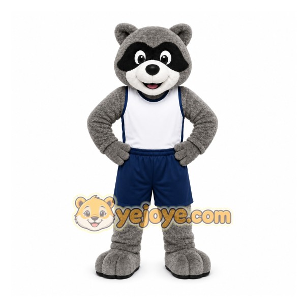 Gray Raccoon Mascot Costume for Sports Events Gray Raccoon Mascot Costume for Sports Events