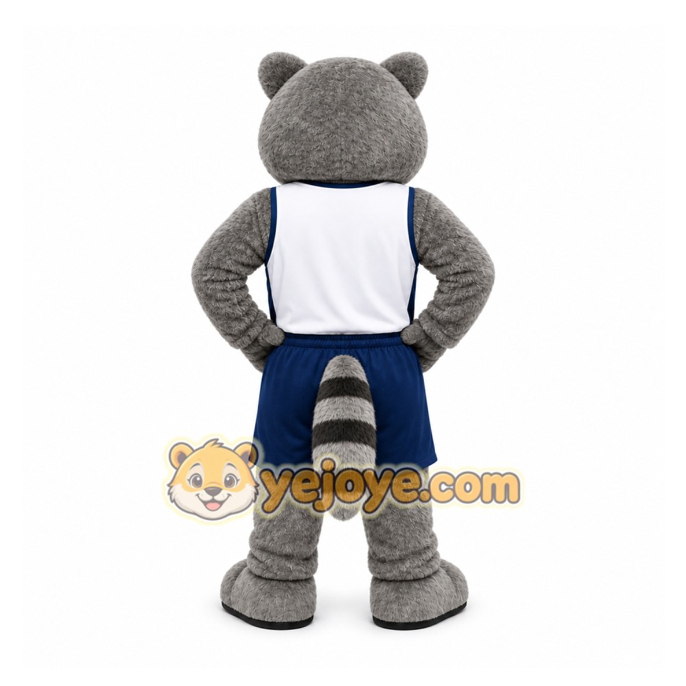 Gray Raccoon Mascot Costume for Sports Events Gray Raccoon Mascot Costume for Sports Events