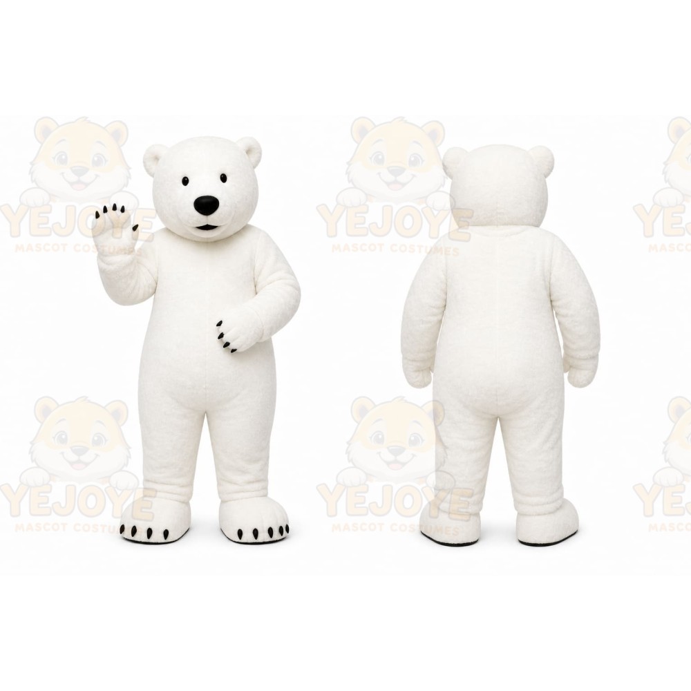 White Polar Bear Mascot Costume for Events and Promotions