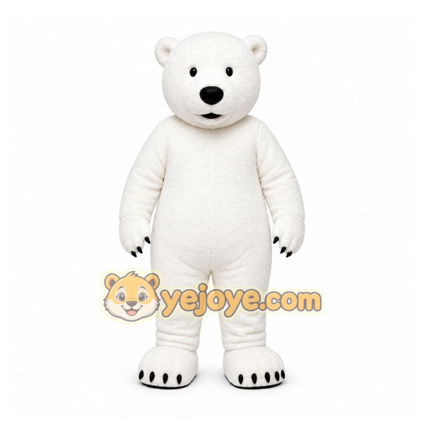 White Polar Bear Mascot Costume for Events and Promotions