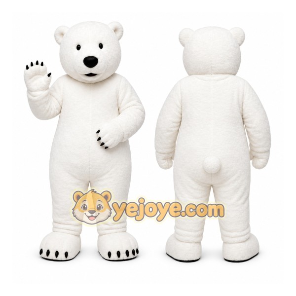 White Polar Bear Mascot Costume for Events and Promotions