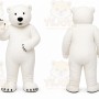 White Polar Bear Mascot Costume for Events and Promotions