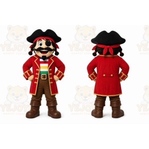 Red Pirate Mascot Costume for Events and Promotions