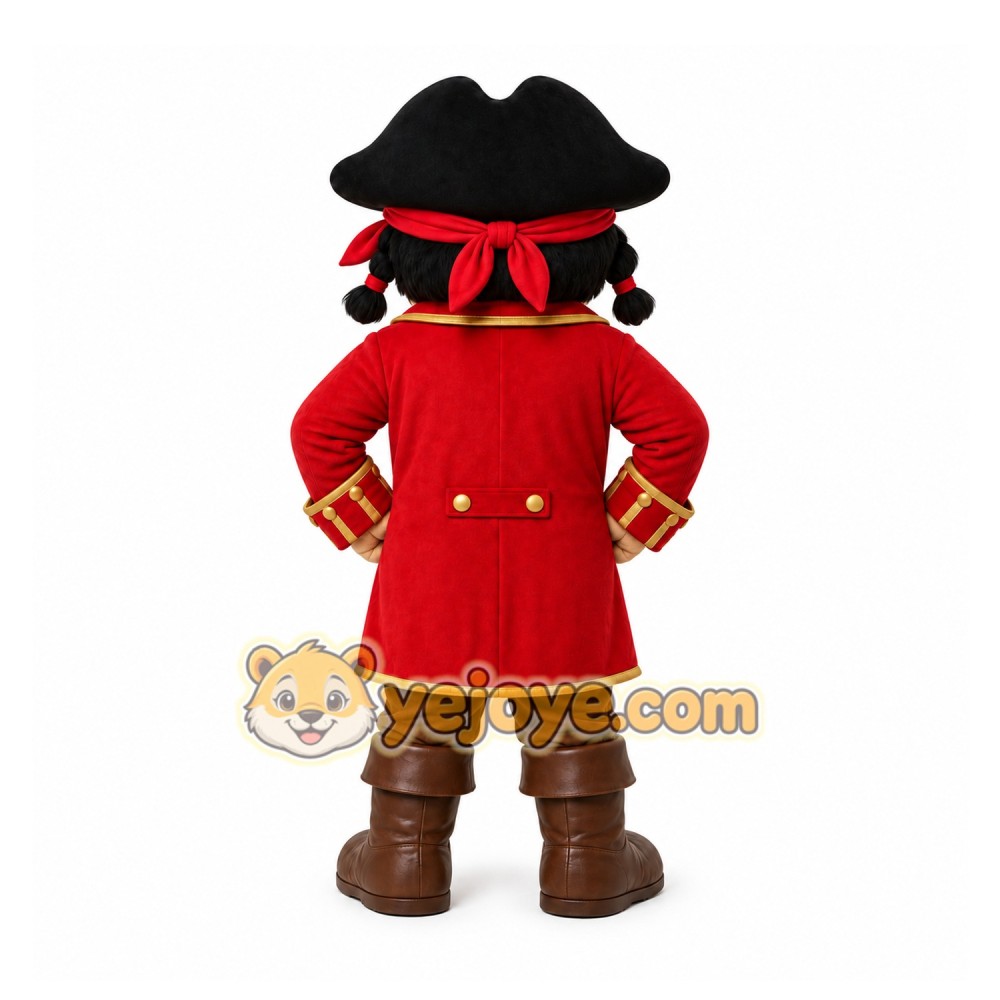 Red Pirate Mascot Costume for Events and Promotions