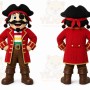 Red Pirate Mascot Costume for Events and Promotions