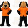 Orange Dog Mascot Costume for Events and Promotions