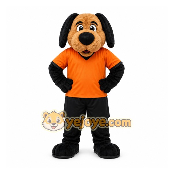 Orange Dog Mascot Costume for Events and Promotions Orange Dog Mascot Costume for Events and Promotions