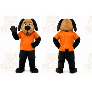 Orange Dog Mascot Costume for Events and Promotions