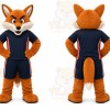Orange Fox Mascot Costume for Sports Events
