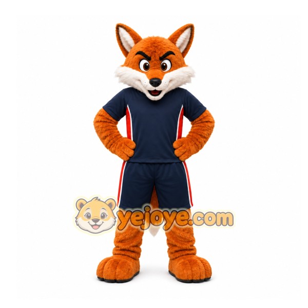 Orange Fox Mascot Costume for Sports Events Orange Fox Mascot Costume for Sports Events