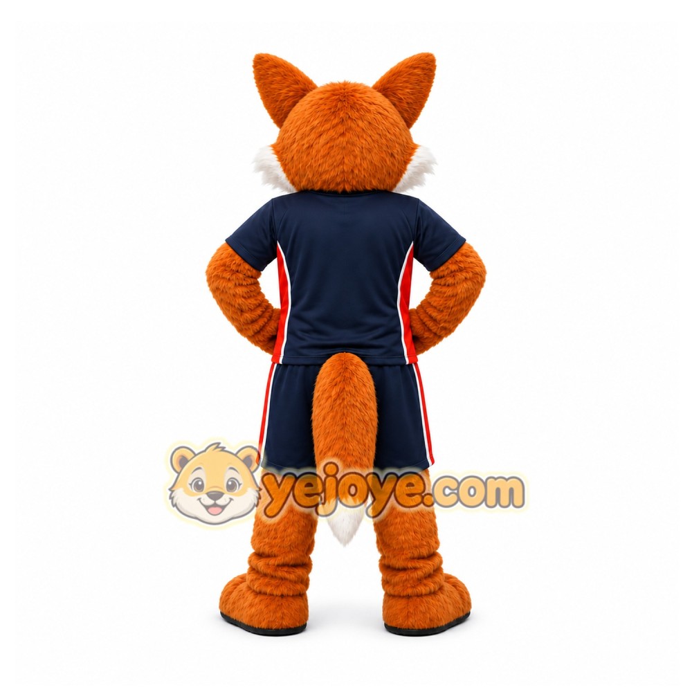 Orange Fox Mascot Costume for Sports Events Orange Fox Mascot Costume for Sports Events