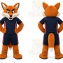 Orange Fox Mascot Costume for Sports Events