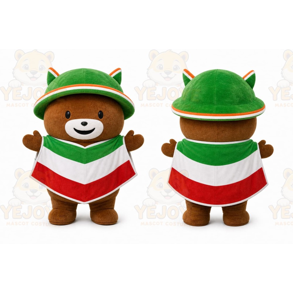 Green Bear Mascot Costume for Events and Promotions