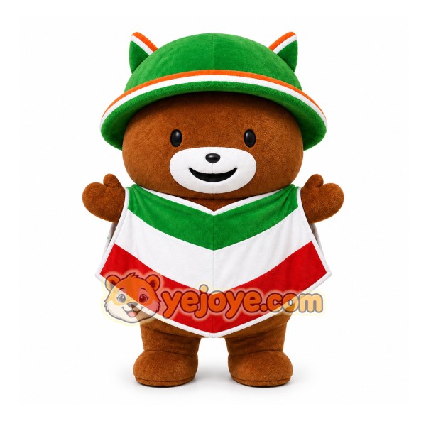 Green Bear Mascot Costume for Events and Promotions