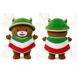 Green Bear Mascot Costume for Events and Promotions