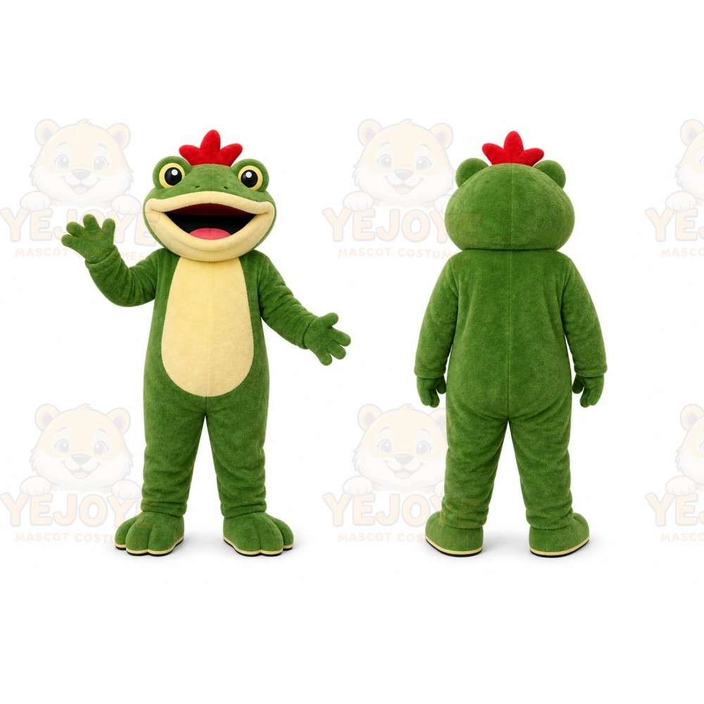 Green Frog Mascot Costume for Children's Events