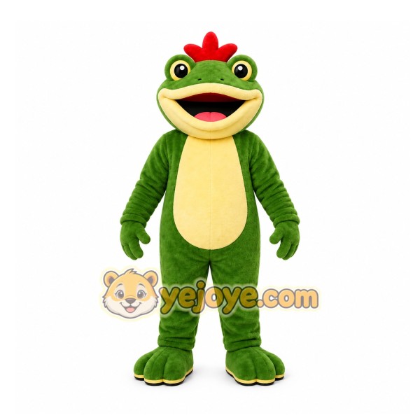 Green Frog Mascot Costume for Children's Events