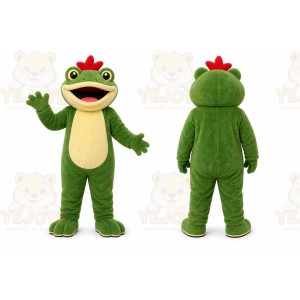 Green Frog Mascot Costume for Children's Events