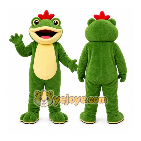 Green Frog Mascot Costume for Children's Events