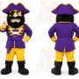 Purple Pirate Mascot Costume for School Events