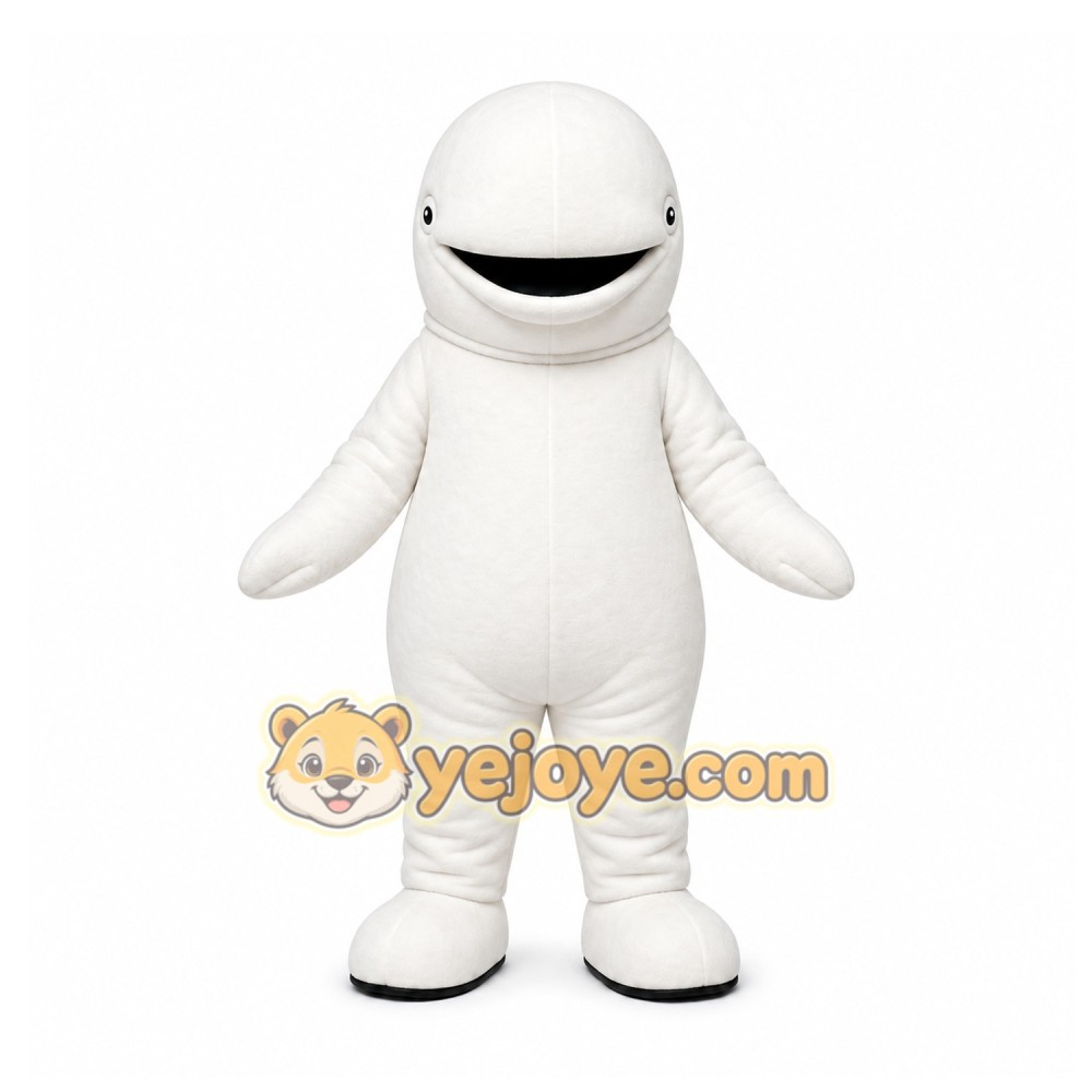 White Dolphin Mascot Costume for Events and Promotions White Dolphin Mascot Costume for Events and Promotions
