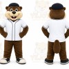 Brown Beaver Mascot Costume for Sports Events