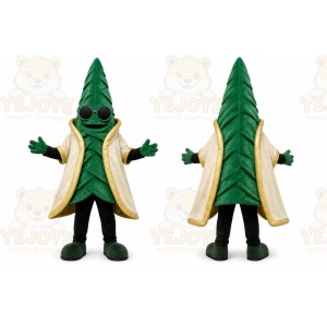 Green Leaf Mascot Costume for Corporate Events