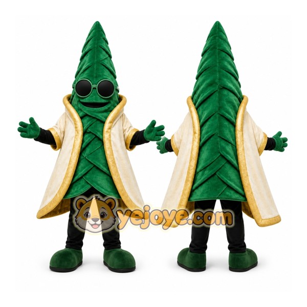 Green Leaf Mascot Costume for Corporate Events