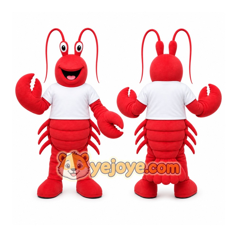Red Lobster Mascot Costume for Restaurant Promotions