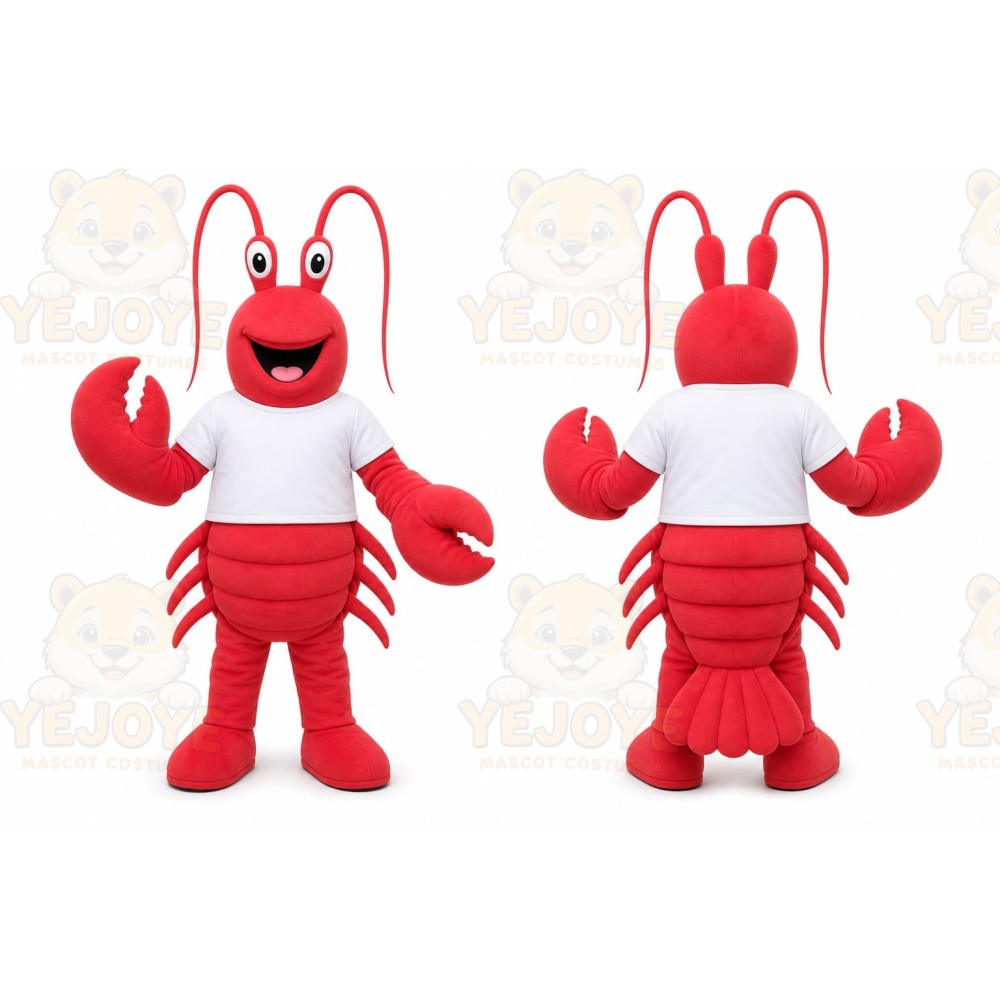 Red Lobster Mascot Costume for Restaurant Promotions