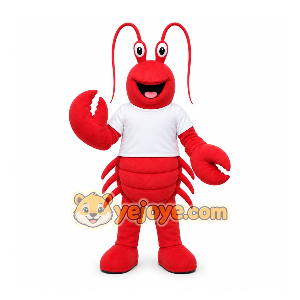 Red Lobster Mascot Costume for Restaurant Promotions