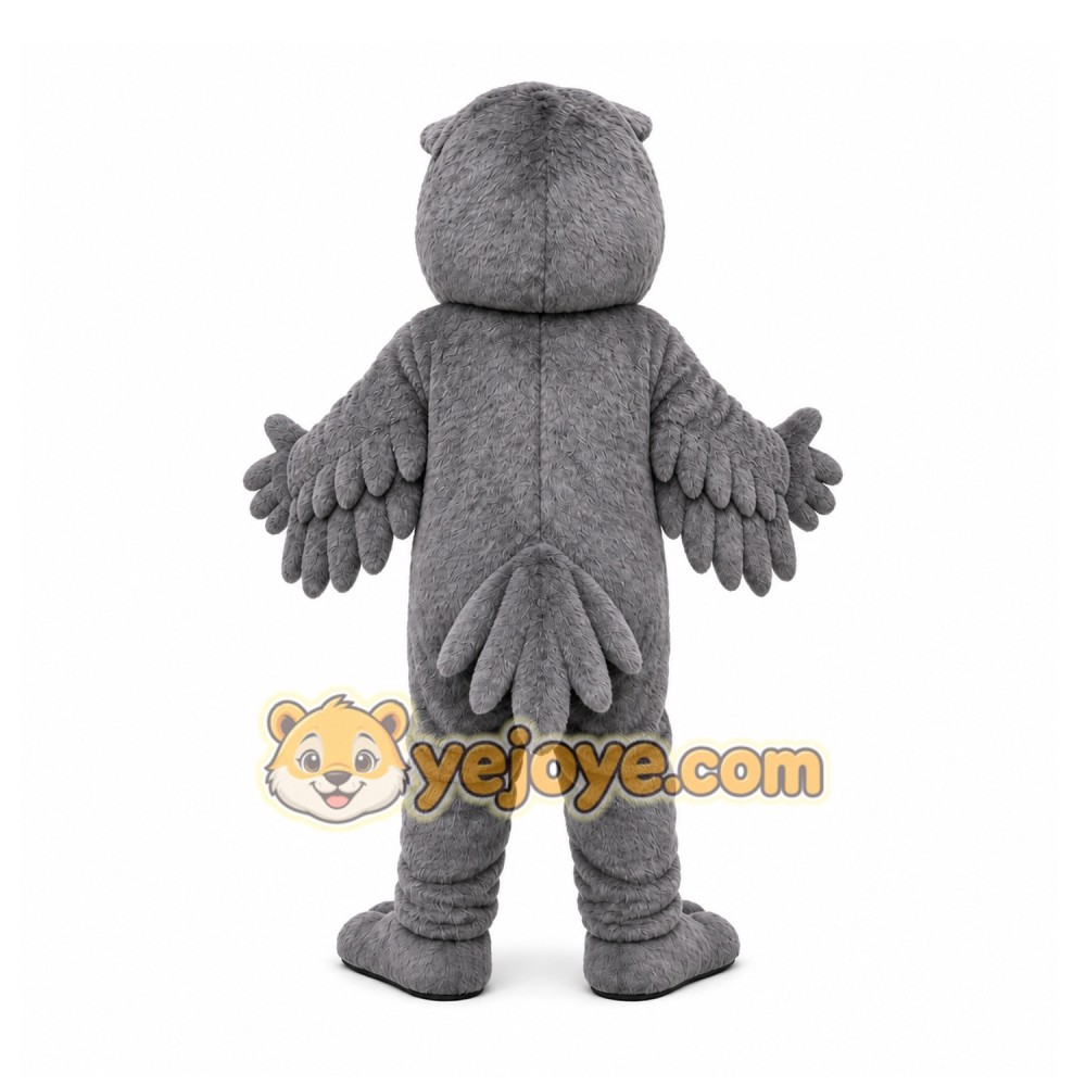 Gray Hawk Mascot Costume for Sports Events