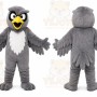 Gray Hawk Mascot Costume for Sports Events