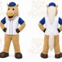 Tan Horse Mascot Costume for Sports Events