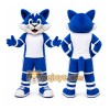 Blue Cat Mascot Costume for Sports Events Blue Cat Mascot Costume for Sports Events