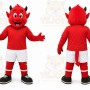 Red Devil Mascot Costume for Holiday Events