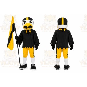 Black Bird Mascot Costume for Sports Events