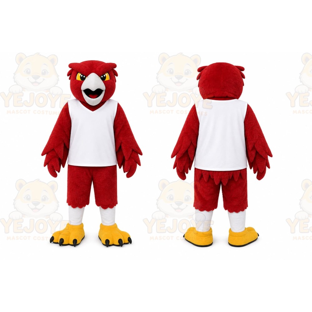 Red Bird Mascot Costume for Sports Events