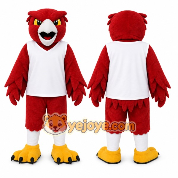 Red Bird Mascot Costume for Sports Events