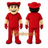 Red Cowboy Mascot Costume for Events and Promotions