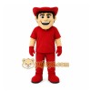Red Cowboy Mascot Costume for Events and Promotions