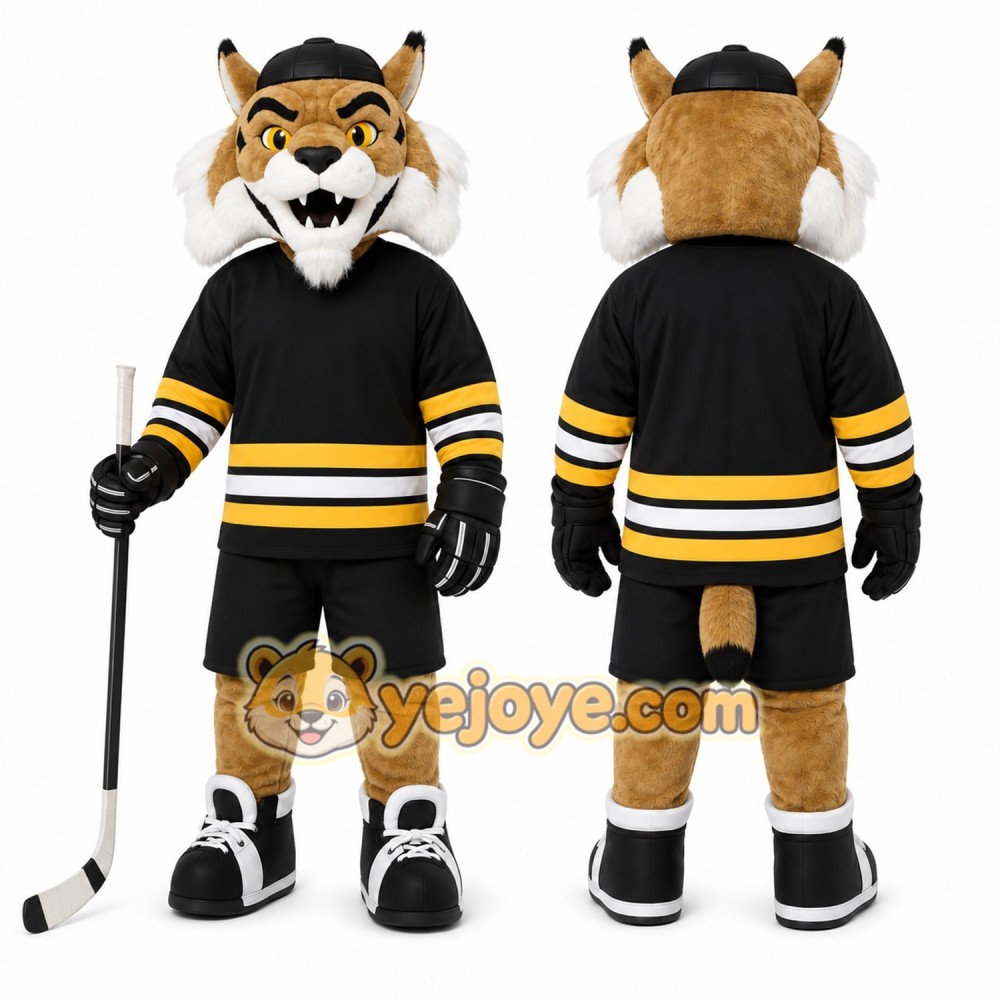 Black Wildcat Mascot Costume for Sports Events Black Wildcat Mascot Costume for Sports Events