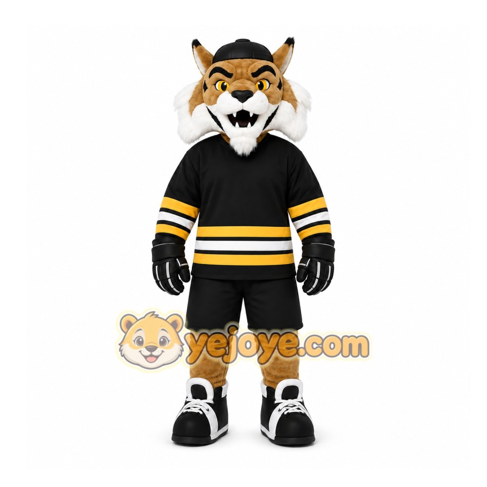 Black Wildcat Mascot Costume for Sports Events Black Wildcat Mascot Costume for Sports Events