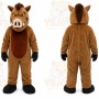 Brown Wild Boar Mascot Costume for Events and Promotions