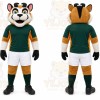 Green Tiger Mascot Costume for Sports Events
