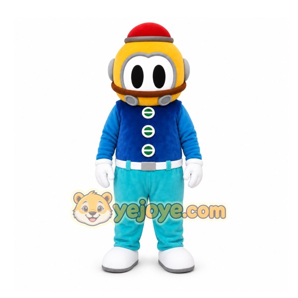 Blue Robot Mascot Costume for Children's Events Blue Robot Mascot Costume for Children's Events